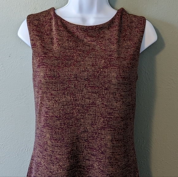 LRL Plum Tie Up Back Mini Dress Size S - Picture 2 of 6